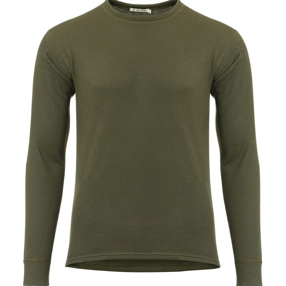 Aclima - Woolterry Crew Neck - Merinopullover Olive Night New