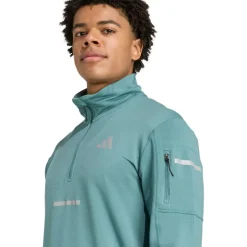 adidas Laufbekleidung|Shirts, Hemden & Longsleeves-- adi365 Running Climawarm+ Half Zip - Laufshirt Black