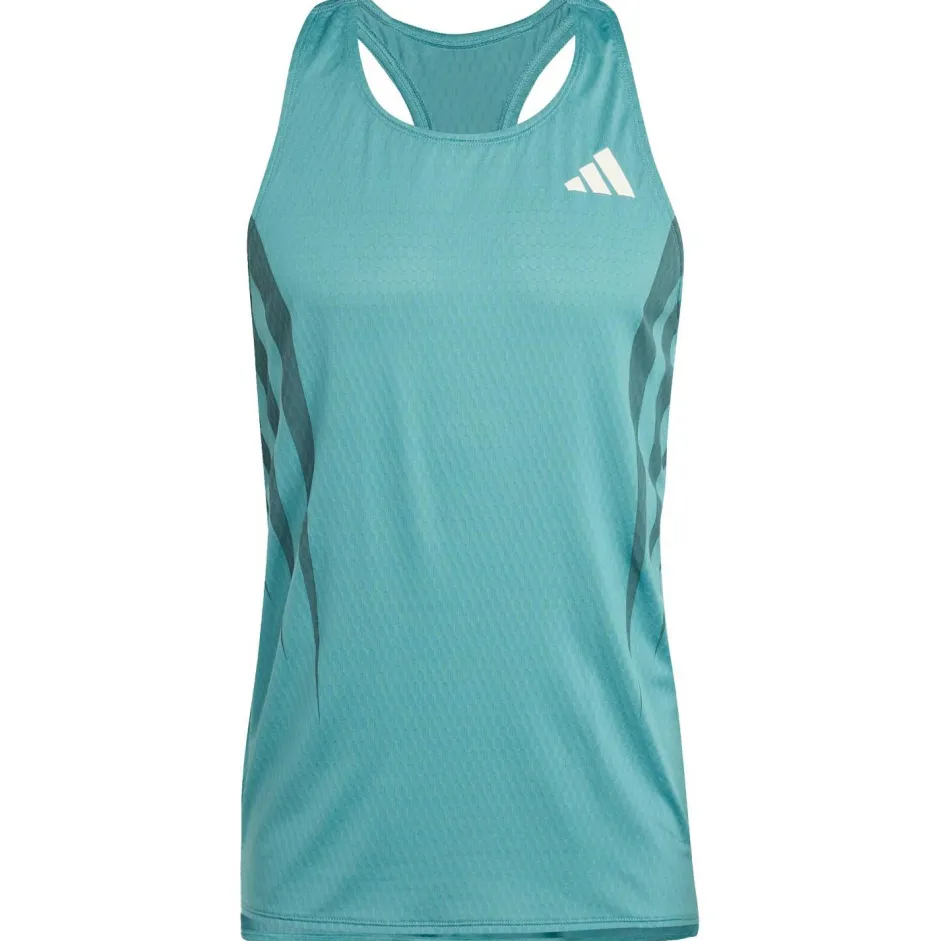 adidas Laufbekleidung|Shirts, Hemden & Longsleeves-- Adizero Archive Running Singlet - Laufshirt Powder Teal
