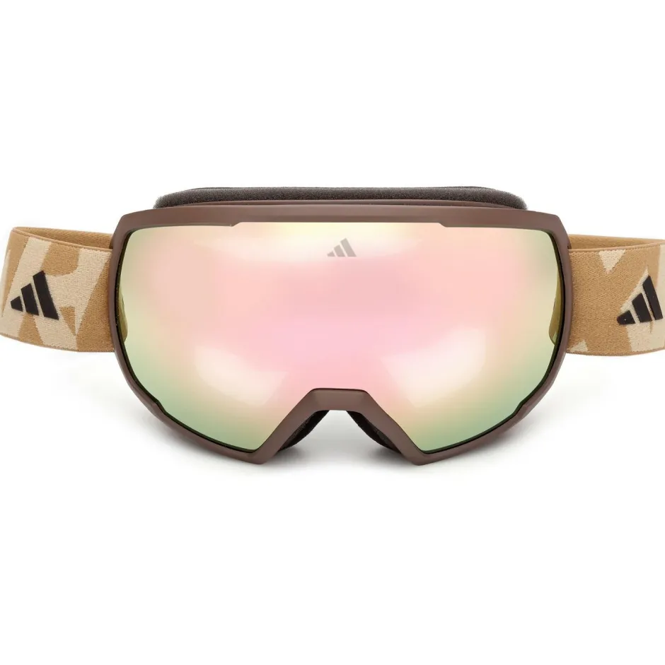 adidas eyewear Ski-Ausrüstung|Skibrillen-- SP0121 Mirror S2 (VLT 27%) - Skibrille Matte Dark Brown