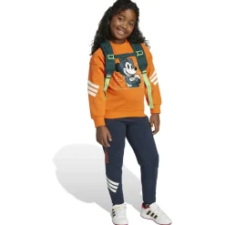 adidas - Kid's Disney Mickey Mouse Sweatshirt - Pullover Semi Impact Orange / Off White Best