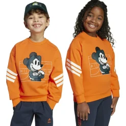 adidas - Kid's Disney Mickey Mouse Sweatshirt - Pullover Semi Impact Orange / Off White Best
