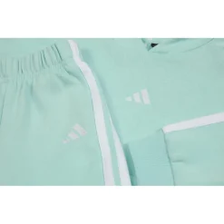 adidas Fitnessbekleidung|Pullover & Hoodies-- Kid's 3-Stripes Fleece Hoody Jogger - Sweat- & Trainingsjacke Halo Mint / White