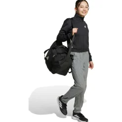 adidas - Kid's Train Essentials Game & Go Full Zip Crew - Pullover Black / White