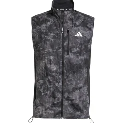 adidas Laufbekleidung|Westen-- Own The Run Spray Dye Vest - Laufweste Grey Four / Black