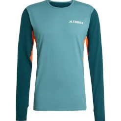 adidas Terrex - uti ynthetic Bae ayer ong eeve - Funktionhirt