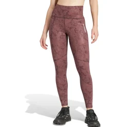 adidas Terrex - Women's Terrex Multi All Over Printed Tights - Lauftights Quiet Crimson Sale