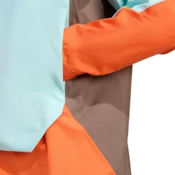adidas Terrex - Women's Terrex Xploric 2.5 Layer CP Anorak - Regenjacke Earth Strata / Semi Flash Aqua / Semi Impact Orange Clearance