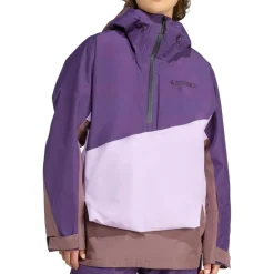 adidas Terrex Skibekleidung|Skijacken-- Women's Terrex Xploric 2 Layer Lined CP - Skijacke Powder Plum / Aurora Plum / Earth Strata