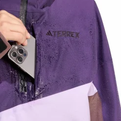 adidas Terrex Skibekleidung|Skijacken-- Women's Terrex Xploric 2 Layer Lined CP - Skijacke Powder Plum / Aurora Plum / Earth Strata