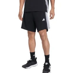 adidas Laufbekleidung|Hosen-- WE Allset 3-Stripes Shorts - Shorts Black / White