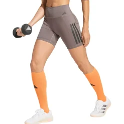adidas - Women's Optime 3-Stripes Short Leggings - Leggings Hot