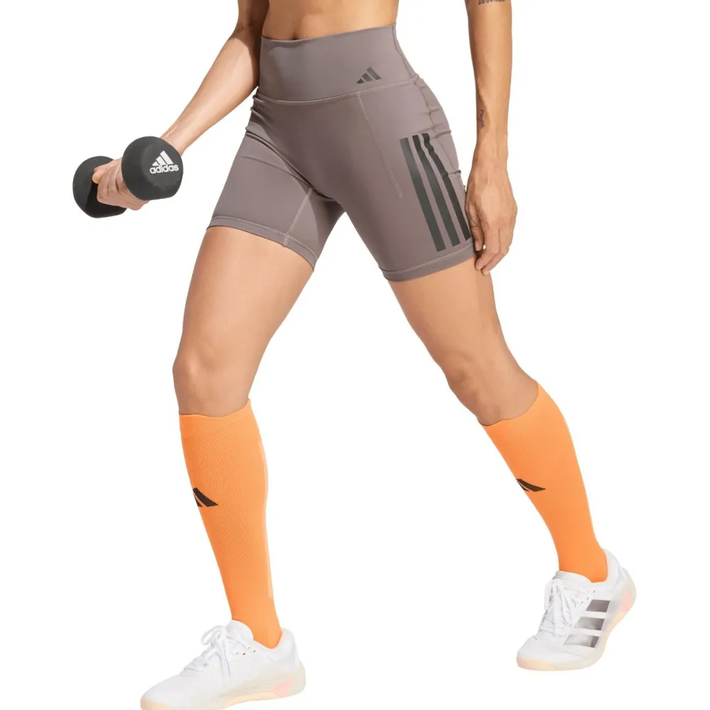 adidas - Women's Optime 3-Stripes Short Leggings - Leggings Hot