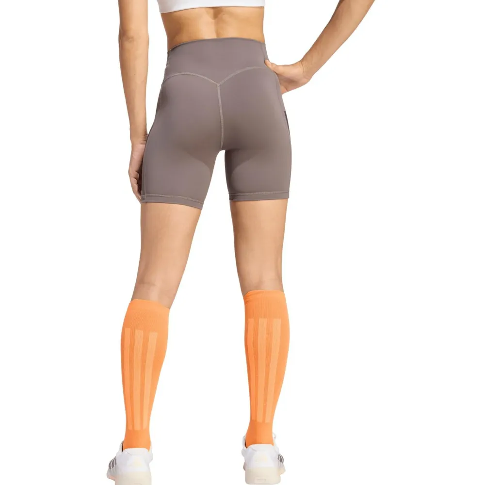 adidas - Women's Optime 3-Stripes Short Leggings - Leggings Hot
