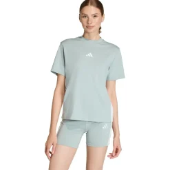 adidas - Women's 3-Stripes SJ Tee - T-Shirt Wonder Sage / White Online