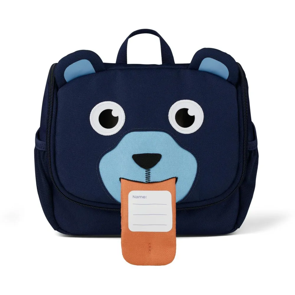 Affenzahn - Kid's Toiletry Bag Bär - Kulturbeutel Blue New