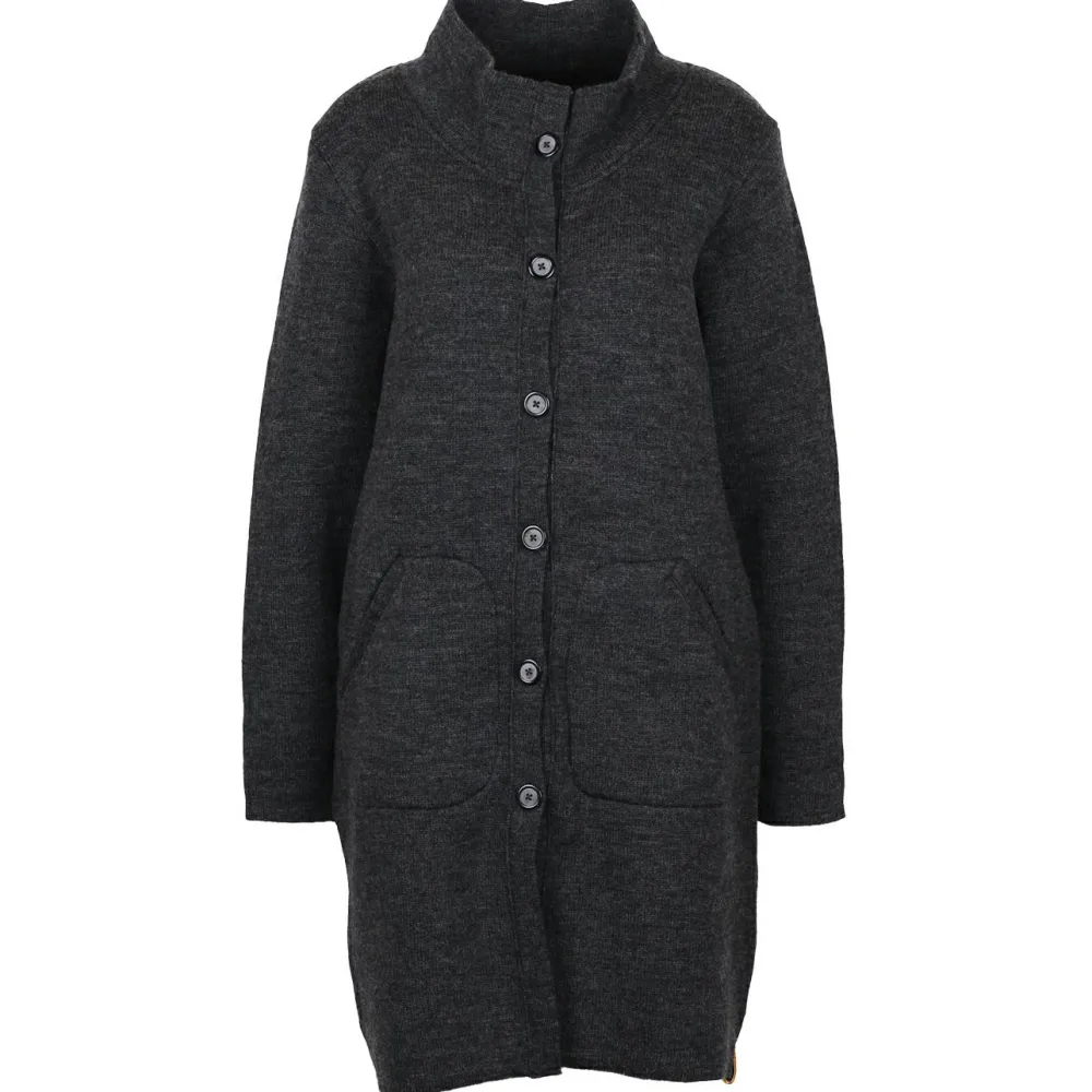 Albmerino - Women's Oversize Mantel Uni - Mantel Anthrazit Melange Sale