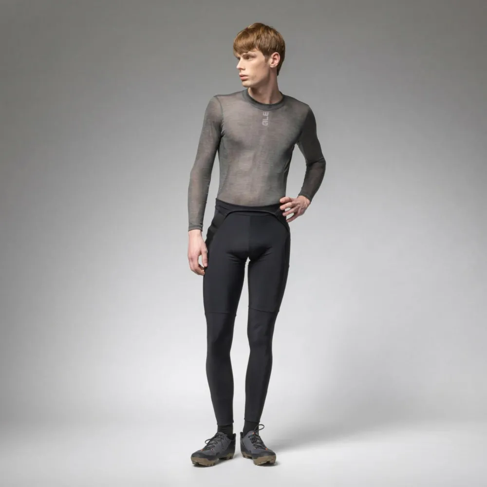 Alu00e9 Alé - Intimo Knitted Baselayer L/S - Merinounterwäsche Black Best