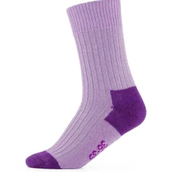 - Merino Cashmere Ribbed Crew - Multifunktionssocken < Alpacasocks&Co New
