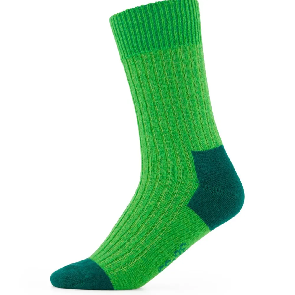 - Merino Cashmere Ribbed Crew - Multifunktionssocken < Alpacasocks&Co New