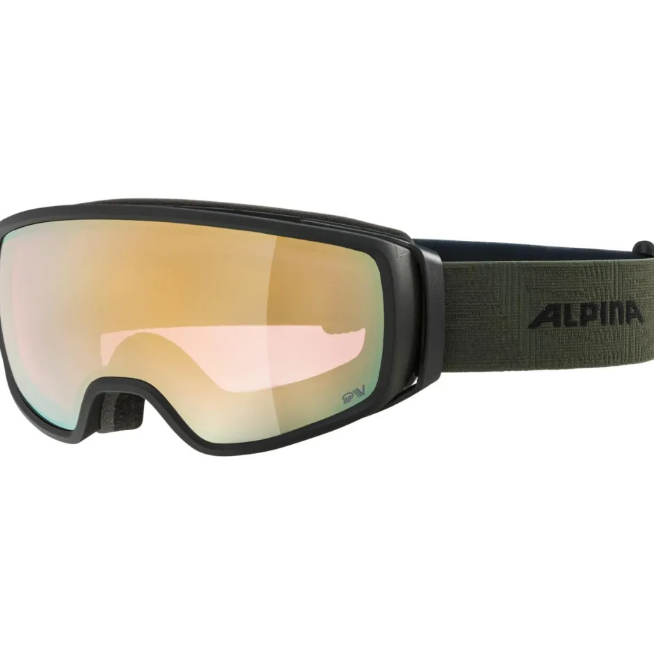 Alpina Ski-Ausrüstung|Skibrillen-- Double Jack QV Mirror Photo. S2-4 (VLT 23-6%) - Skibrille