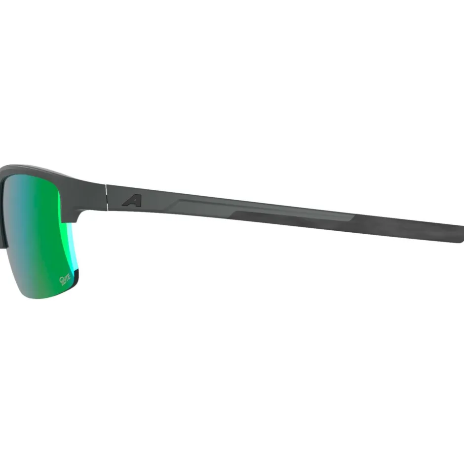 Alpina Wanderbekleidung|Fahrradbrillen-- Eagle Q-Lite S2 - Sonnenbrille Midnight / Grey Matt / Q-Lite Green