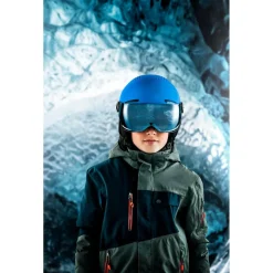 Alpina - Kid's Zupo Visor Q-Lite Mirror S2 - Skihelm Olive / Red Matt Outlet