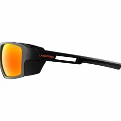 Alpina Hochtourenbekleidung|Brillen-- Skywalsh CM+ Ceramic Mirror Cat 4 - Gletscherbrille Black Matt / Red Mirror