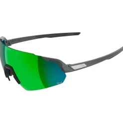 Alpina Fahrradbekleidung|Fahrradbrillen-- Turbo Air Q-Lite Mirror S2 + Q-Lite Pink S1 - Fahrradbrille Midnight / Grey Matt / Q-Lite Green Mirror