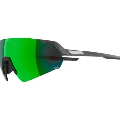 Alpina Fahrradbekleidung|Fahrradbrillen-- Turbo Air Q-Lite Mirror S2 + Q-Lite Pink S1 - Fahrradbrille Midnight / Grey Matt / Q-Lite Green Mirror