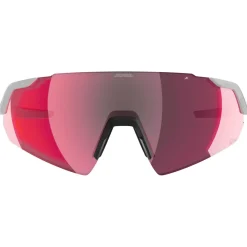 Alpina - Turbo Air Q-Lite S3 + Q-Lite Pink S1 - Fahrradbrille White Gloss / Q-Lite Pink Best
