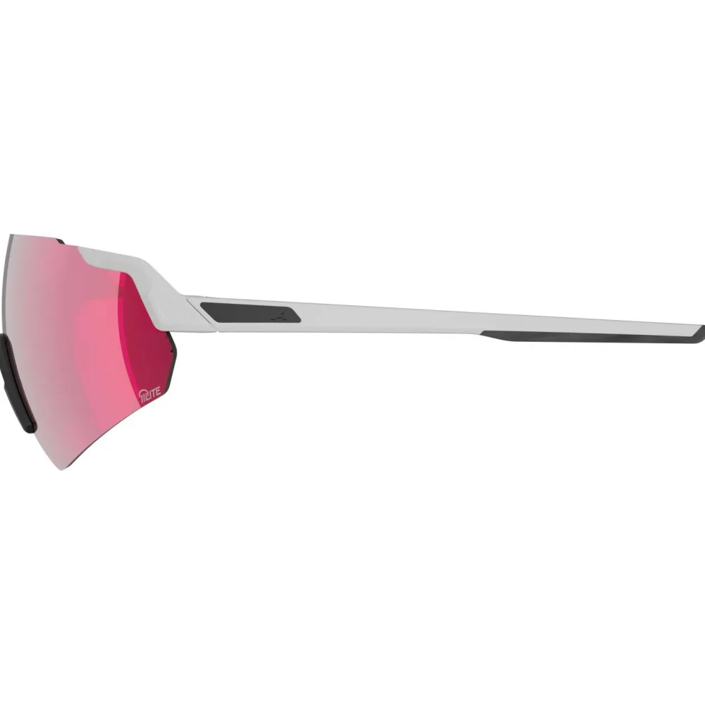 Alpina - Turbo Air Q-Lite S3 + Q-Lite Pink S1 - Fahrradbrille White Gloss / Q-Lite Pink Best