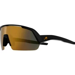 Alpina - Turbo HR Mirror S3 - Fahrradbrille Black Matt / Gold Mirror