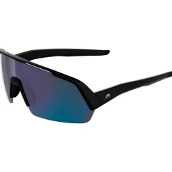 Alpina Fahrradbekleidung|Fahrradbrillen-- Turbo HR Mirror S2 - Fahrradbrille Black Matt / Blue Mirror