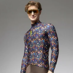 Alu00e9 Alé - Pragma Flowery L/S Jersey - Radtrikot Multicolor New