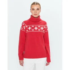 8848 Altitude - Women's Sage Wool Rollneck Sweat - Merinopullover Outlet