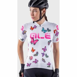 Alu00e9 Fahrradbekleidung|Radtrikots-Alé - Women's Butterfly Jersey - Radtrikot Black