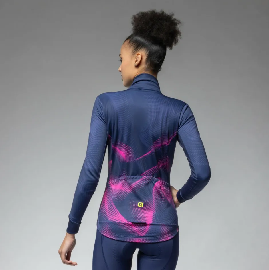 Alu00e9 Fahrradbekleidung|Fahrradjacken-Alé - Women's Pragma Cosmic Jacket - Fahrradjacke Navy Blue