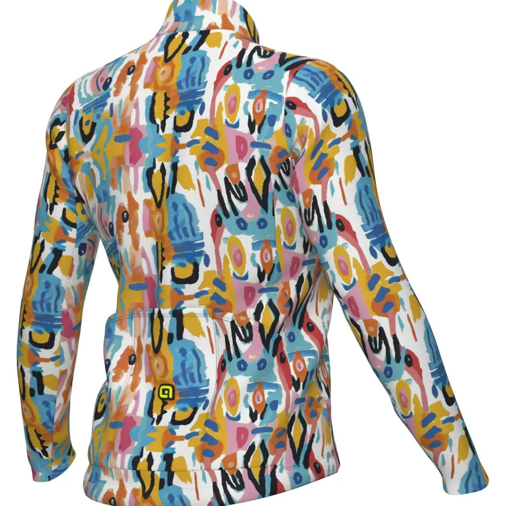 Alu00e9 Alé - Women's Special Edition Tribal L/S Jersey - Radtrikot White New