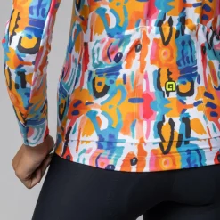 Alu00e9 Alé - Women's Special Edition Tribal L/S Jersey - Radtrikot White New