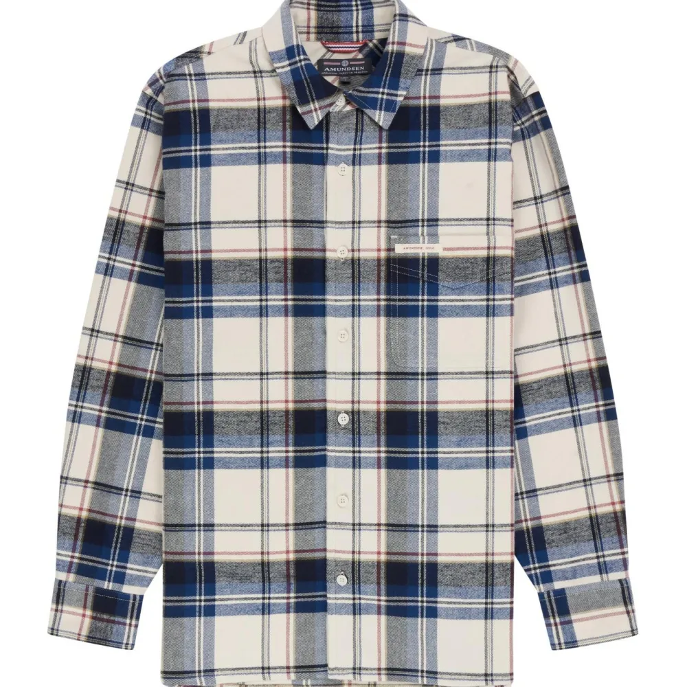 Amundsen Sports - Framheim Flannel Shirt Pattern - Hemd Faded Navy Discount