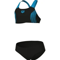 Arena Bademode-- Girl's Openings Bikini Energy Back - Bikini Black / Turquoise