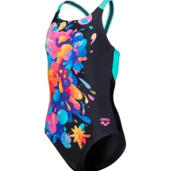 - Girl's Painting Swimsuit V Back - Badeanzug < Arena New