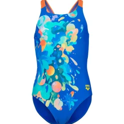 - Girl's Painting Swimsuit V Back - Badeanzug < Arena New