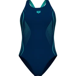 Arena - Women's Grid Swimsuit V Back Graphic - Badeanzug Online