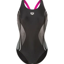 Arena - Women's Grid Swimsuit V Back Graphic - Badeanzug Online