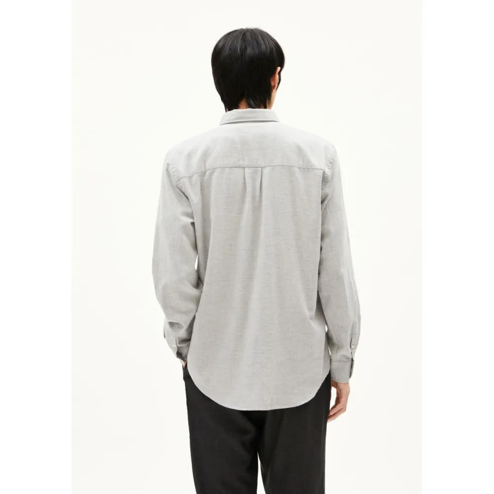 ARMEDANGELS - Araamo - Hemd Silver Melange Sale
