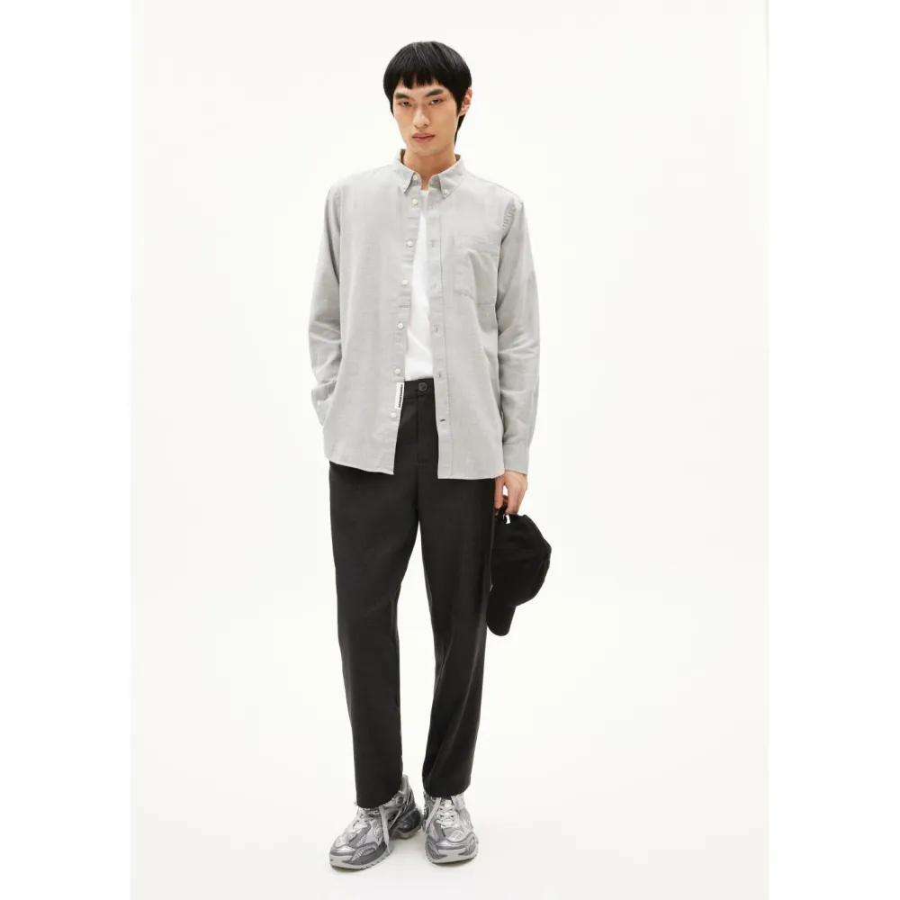 ARMEDANGELS - Araamo - Hemd Silver Melange Sale