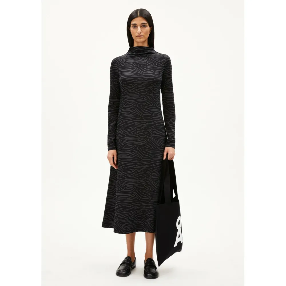 ARMEDANGELS - Women's Dailimaa Zebraraa - Kleid Black
