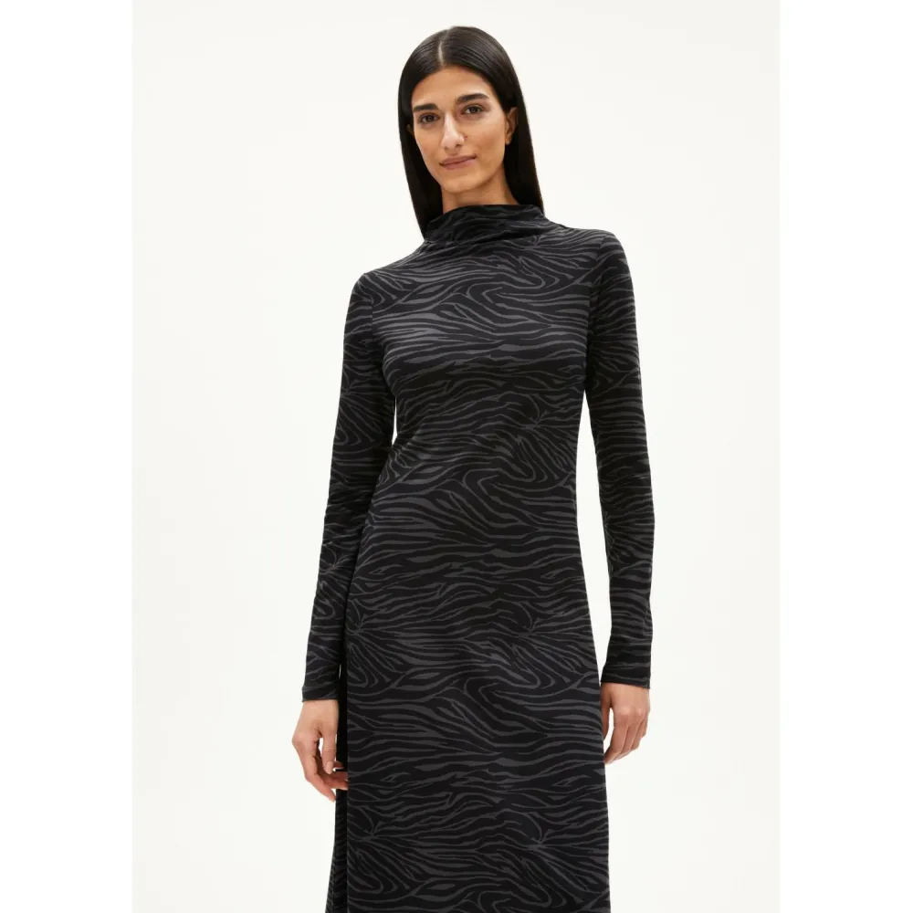 ARMEDANGELS - Women's Dailimaa Zebraraa - Kleid Black